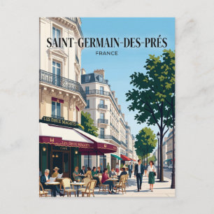 Cartão Postal Saint-Germain-des-Prés França