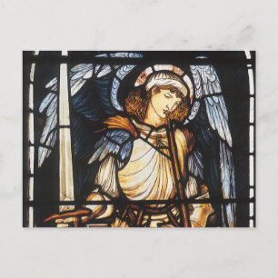 Cartão Postal Saint Michael by Sir Edward Coley Burne-Jones