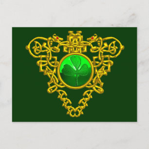 CARTÃO POSTAL SAINT PATRICK'S CELTIC HEART