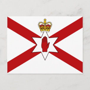 Cartão Postal Saint Patrick'S For Norte Ireland Crowned Flag