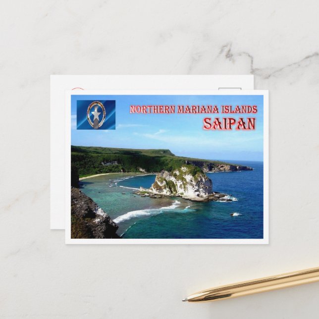 Cartão Postal Saipan - Ilhas Mariana Norte - (Frente/Verso In Situ)