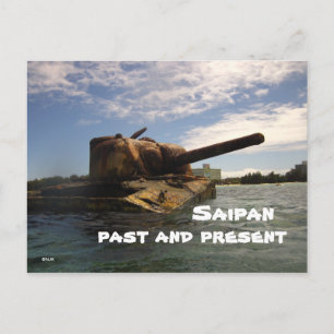 Cartão Postal Saipan Passado e Presente