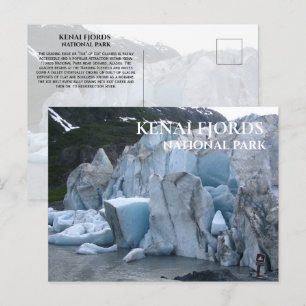 Cartão Postal Sair do Glacier Toe, Parque Nacional dos Fjords Ke