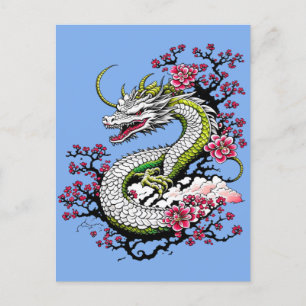 Cartão Postal Sakura Dragon