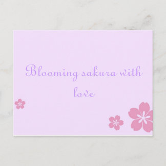Cartão Postal Sakura poscard