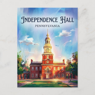 Cartão Postal Sala da Independência Pensilvânia