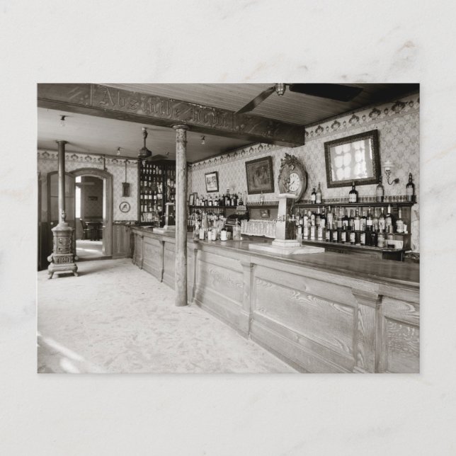 Cartão Postal Sala de Absinto de Nova Orleans, 1906 (Frente)