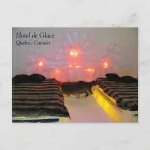 Cartão Postal Sala de Águia no Hotel de Glace, Quebec, Canadá