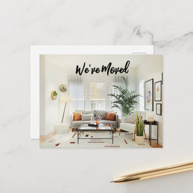 Cartão Postal Sala de Estar que Movemos Cartão-Postal (Frente/Verso In Situ)