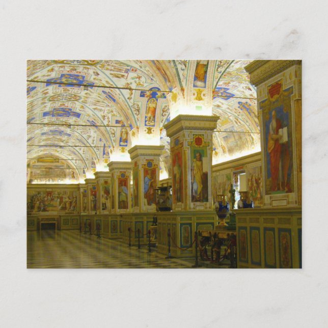 Cartão Postal Sala do Museu vaticano (Frente)