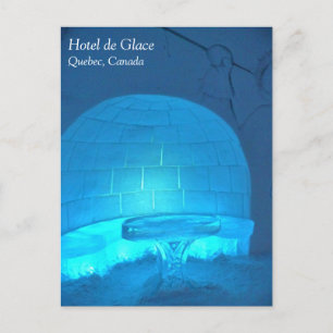 Cartão Postal Sala Igloo no Hotel de Glace, Quebec, Canadá