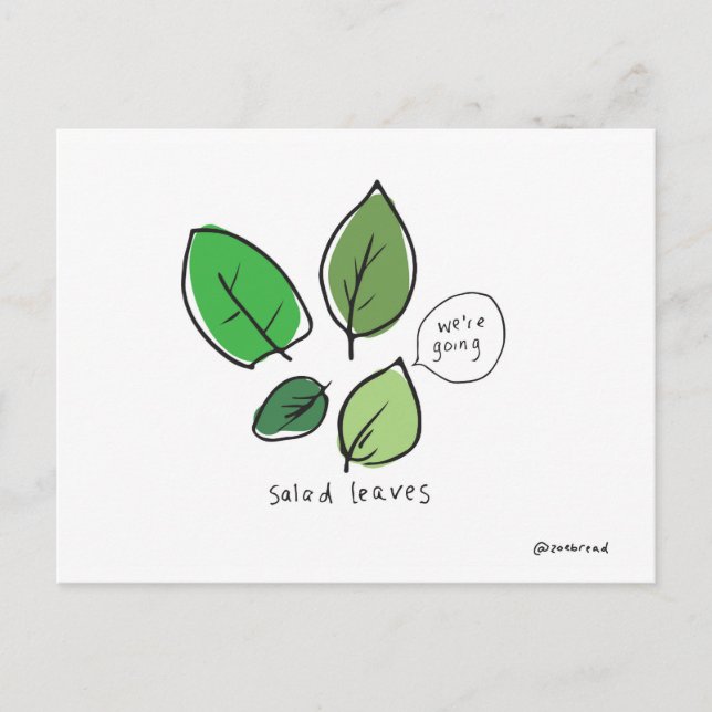 cartão postal salada (Frente)
