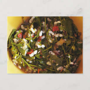 Cartão Postal Salada de Ovos de Formigas Vermelhas ... Comida da