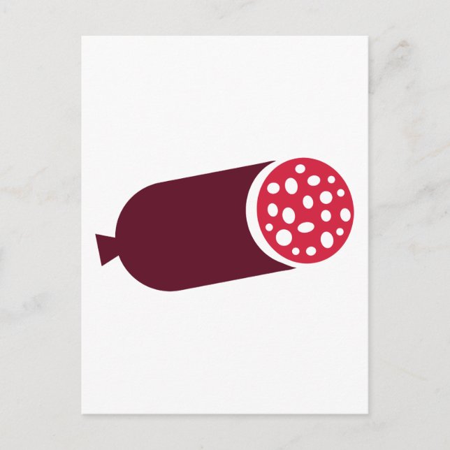 Cartão Postal Salame Pepperoni (Frente)