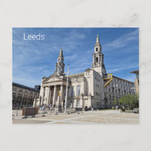 Cartão Postal Salão Cívico de Leeds