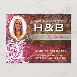 Cartão Postal Salão de beleza do Flourish/cartão elegantes &