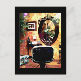 Cartão Postal Salão de Cabelos Bonito 