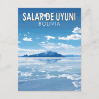 Salar de Uyuni Bolívia Viagem Arte Vintage