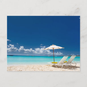 Cartão Postal Salas na praia