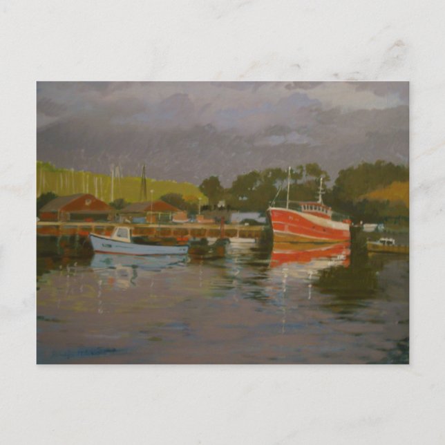 Cartão Postal Salcombe 2 do Quay do Pescador (Frente)