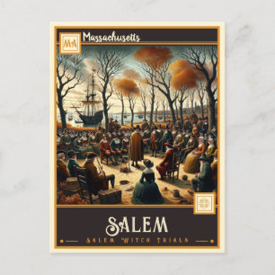 Cartão Postal Salem, Massachusetts   Vintage