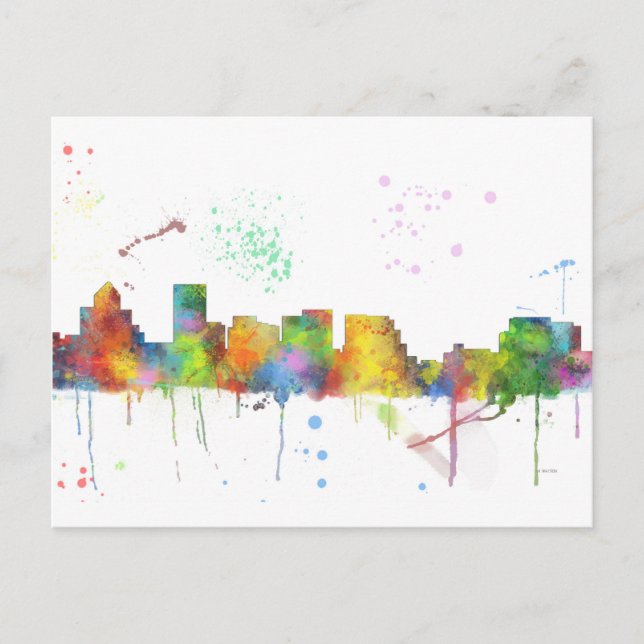 CARTÃO POSTAL SALEM OREGON SKYLINE (Frente)