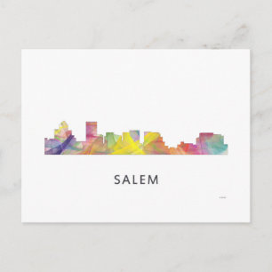 CARTÃO POSTAL SALEM OREGON SKYLINE WB1 -