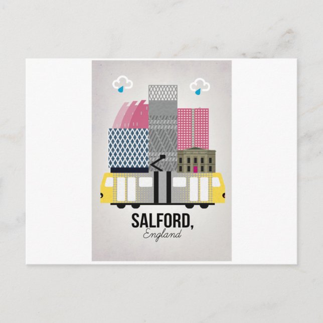 Cartão Postal Salford (Frente)