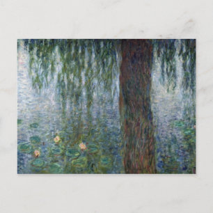Cartão Postal Salgueiros Weeping de Claude Monet Waterlilies