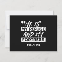 Salm 91:2 - O meu refúgio e o meu cristão-fortalez