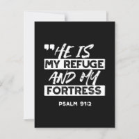 Salm 91:2 - O meu refúgio e o meu cristão-fortalez