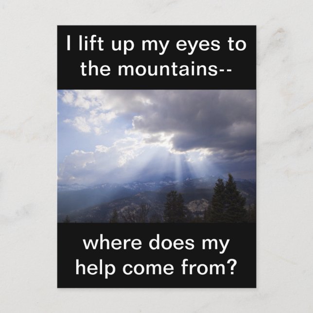 Cartão Postal Salmo 121 (Frente)