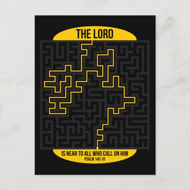 Cartão Postal Salmo 145:18 (Frente)