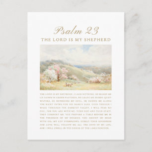 Cartão Postal Salmo 23 O Senhor é Meu Pastor