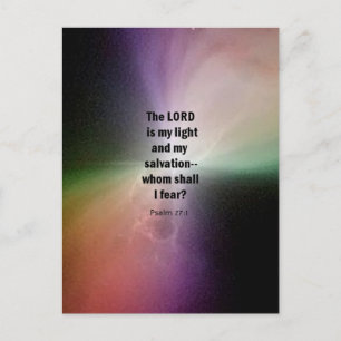 Cartão Postal Salmo 27:1