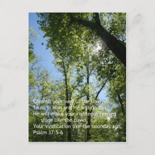 Cartão Postal Salmo 37:5-6