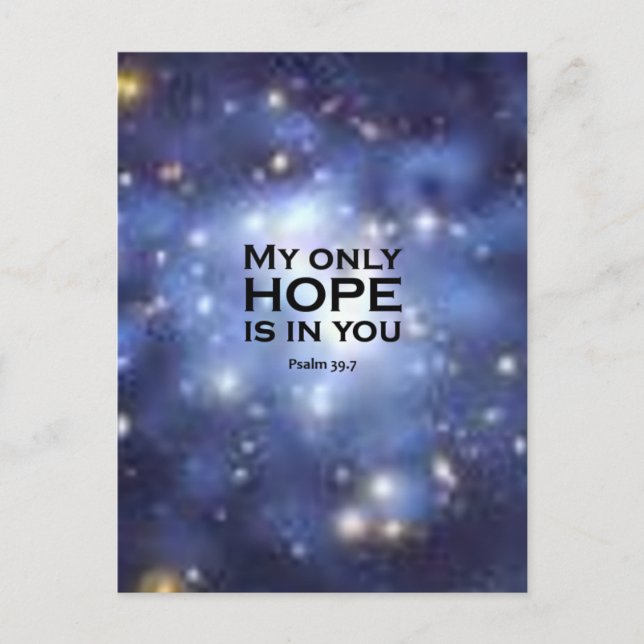 Cartão Postal Salmo 39:7 (Frente)