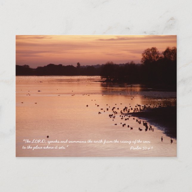 Cartão Postal Salmo 50 v 1 (Frente)