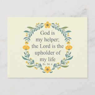 Cartão Postal Salmo 54:4