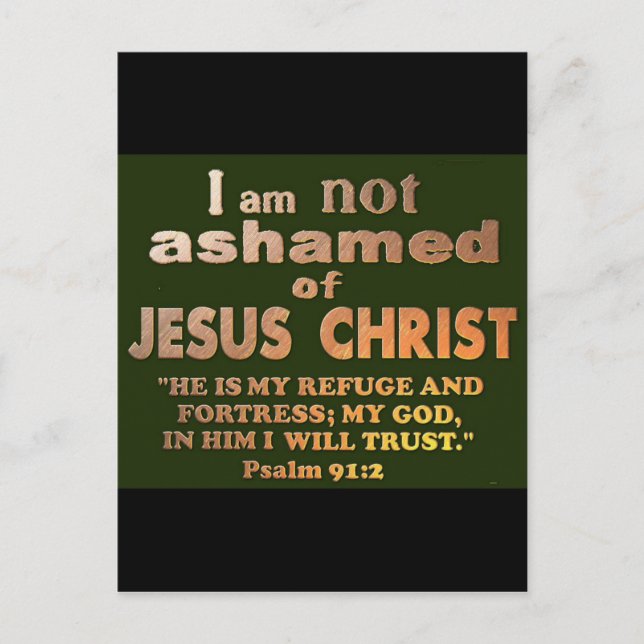 Cartão Postal Salmo 91:2 (Frente)