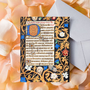 Cartão Postal Salmo Bíblico 114 Manuscrito Medieval - Memento Mo