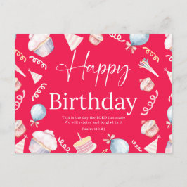 Cartão Postal Salmo de Aniversário 118:24