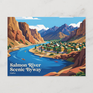 Cartão Postal Salmon River Scenic Byway Idaho