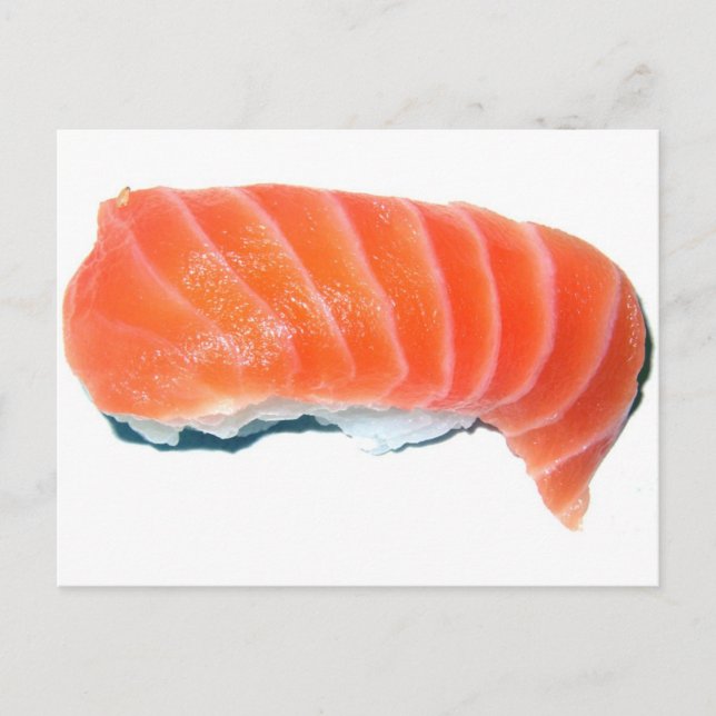 Cartão Postal Salmon Sashimi (Frente)