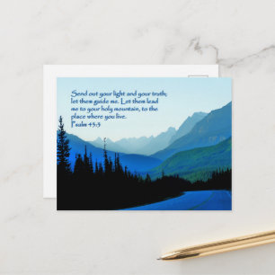 Cartão Postal Salmos 43:3 Inspirador