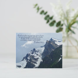 Cartão Postal Salms 90:2 Montanhas Rochosas Inspiracionais