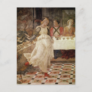 Cartão Postal Salomão dançando no Banquete de Herod