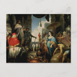 Cartão Postal Salomão e Rainha de Sheba