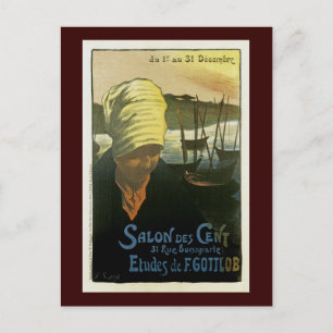 Cartão Postal Salon Des Cent ~ Etudes de F. Gottlob