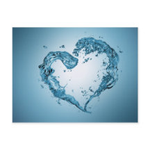 Salpicos de Água em Forma de Coração